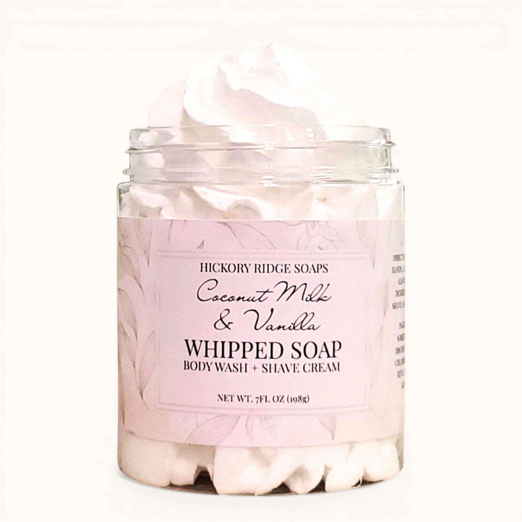 Coconut Milk & Vanilla Whipped Soap – Hickory Ridge Soaps