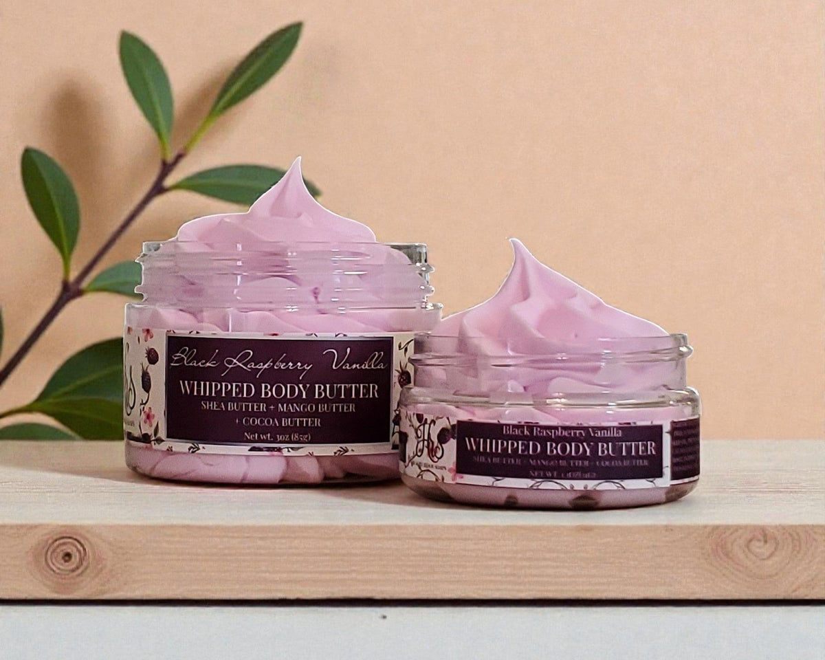 Black Raspberry Vanilla Whipped Body Butter Cream | Triple Butter Blend
