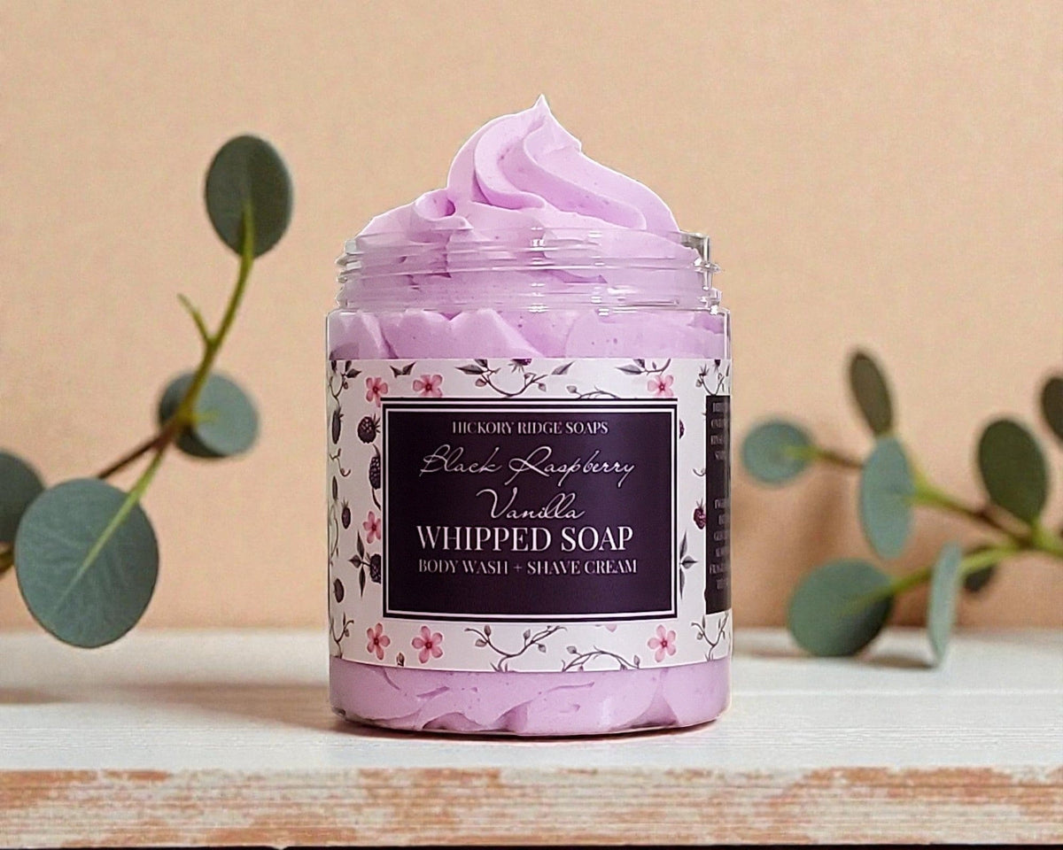 Black Raspberry Vanilla Whipped Soap