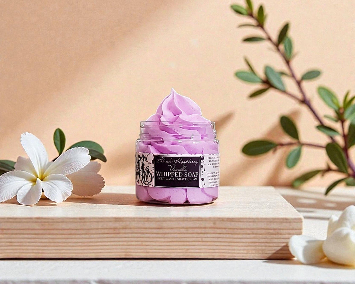 Black Raspberry Vanilla Whipped Soap