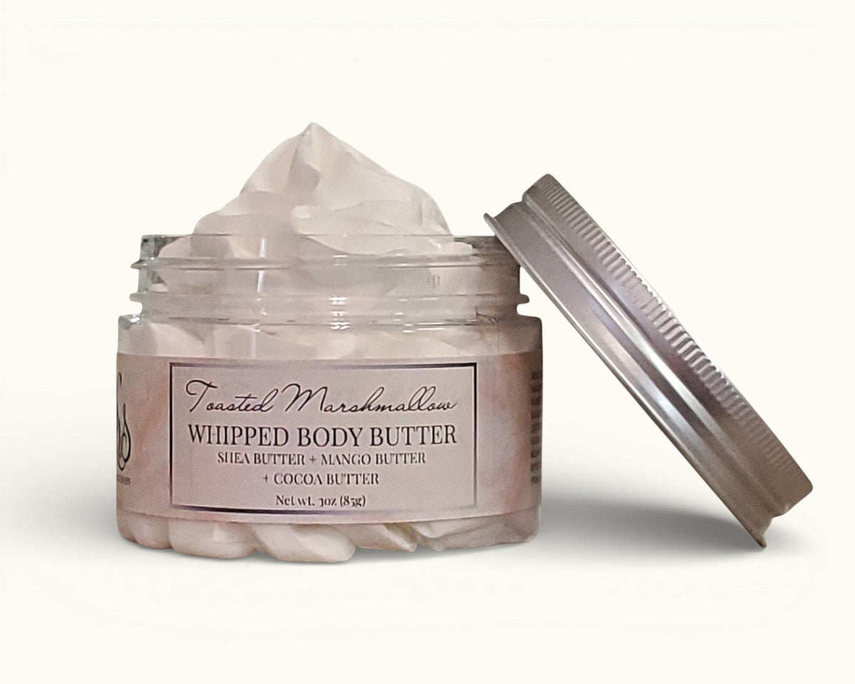 Toasted Marshmallow Whipped Body Butter Cream | Triple Butter Blend