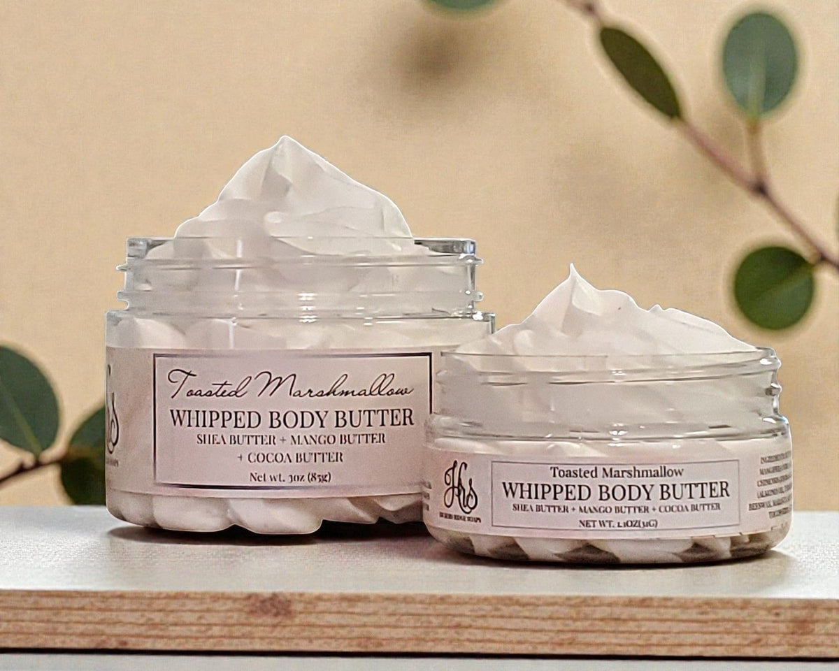 Toasted Marshmallow Whipped Body Butter Cream | Triple Butter Blend