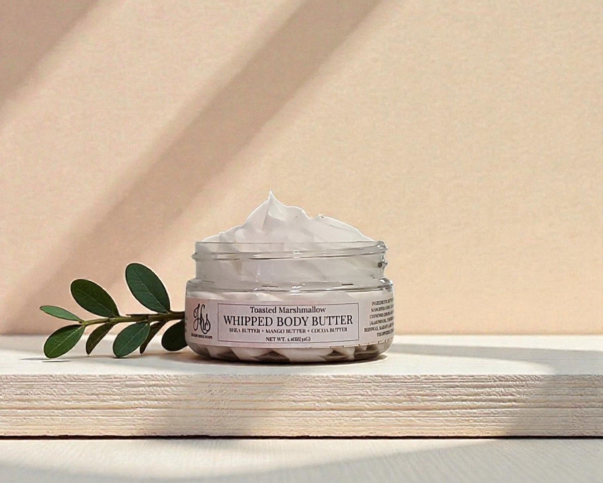 Toasted Marshmallow Whipped Body Butter Cream | Triple Butter Blend