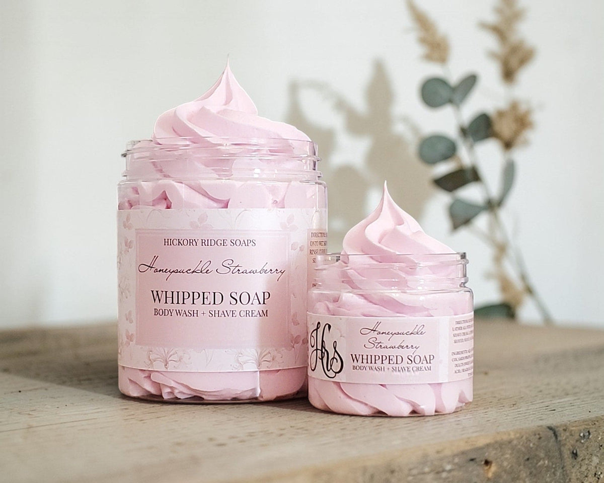Honeysuckle Strawberry Whipped Soap