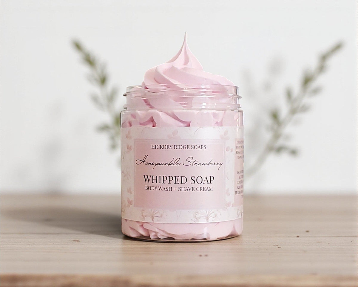 Honeysuckle Strawberry Whipped Soap