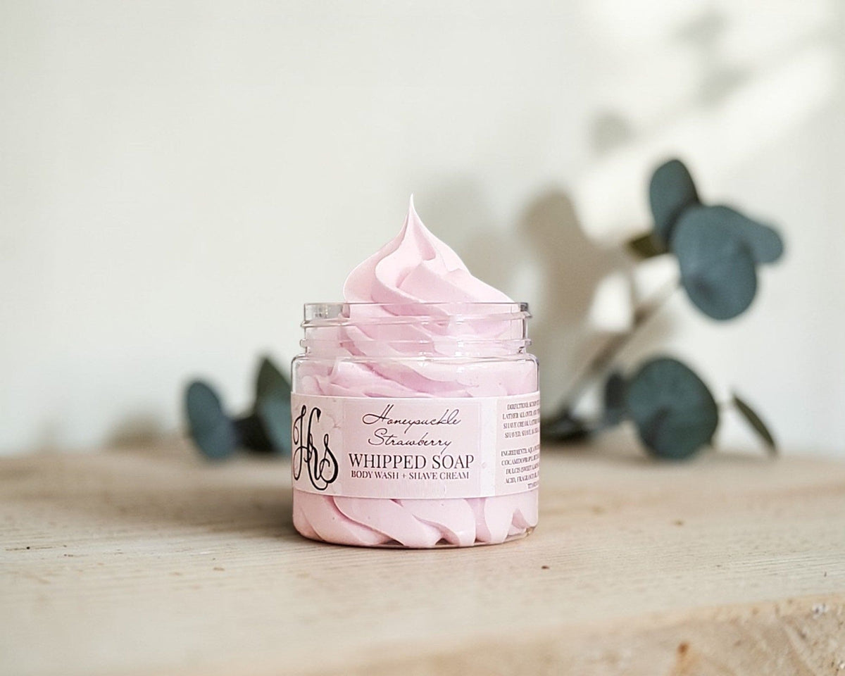 Honeysuckle Strawberry Whipped Soap