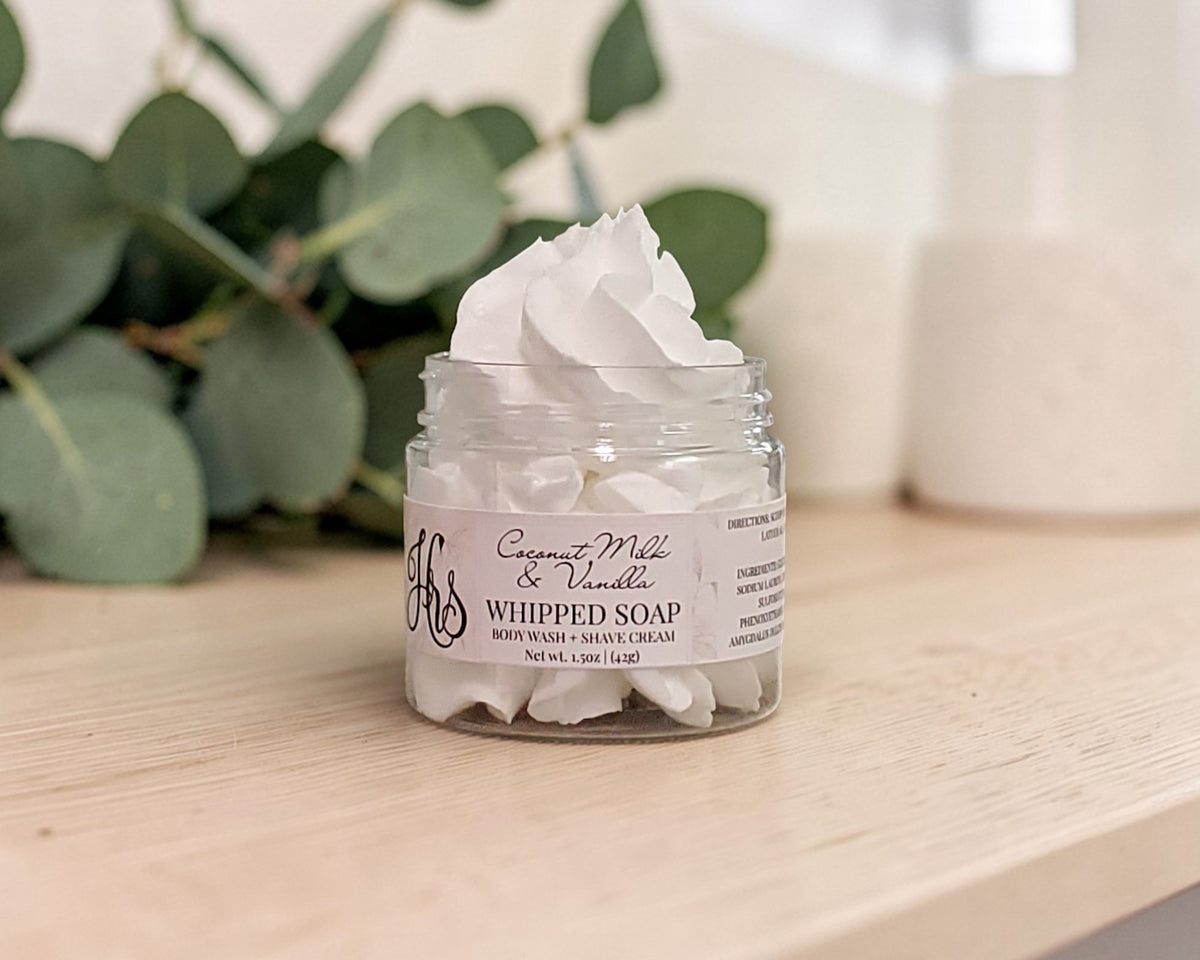 Coconut Milk & Vanilla Whipped Soap