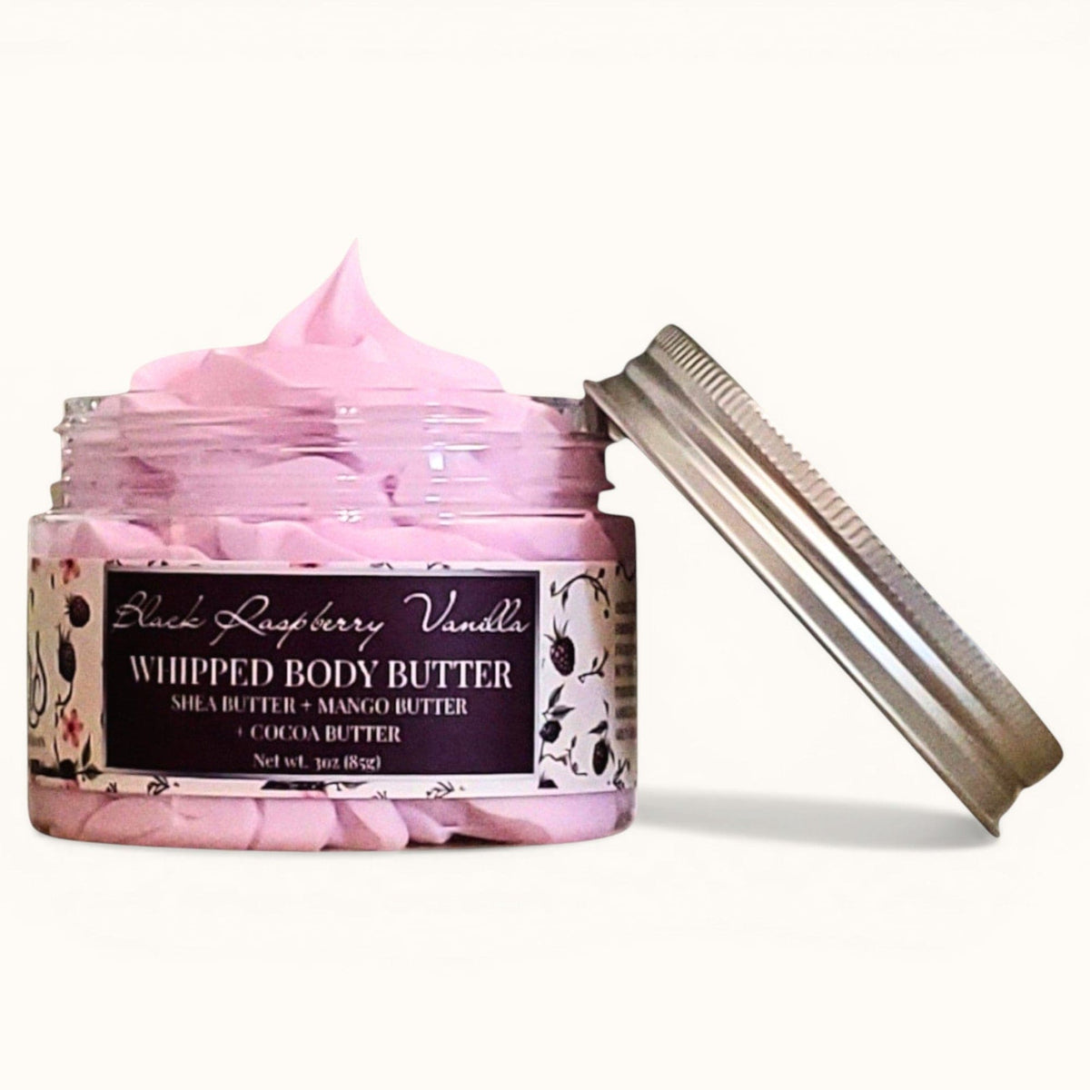 Black Raspberry Vanilla Whipped Body Butter Cream | Triple Butter Blend