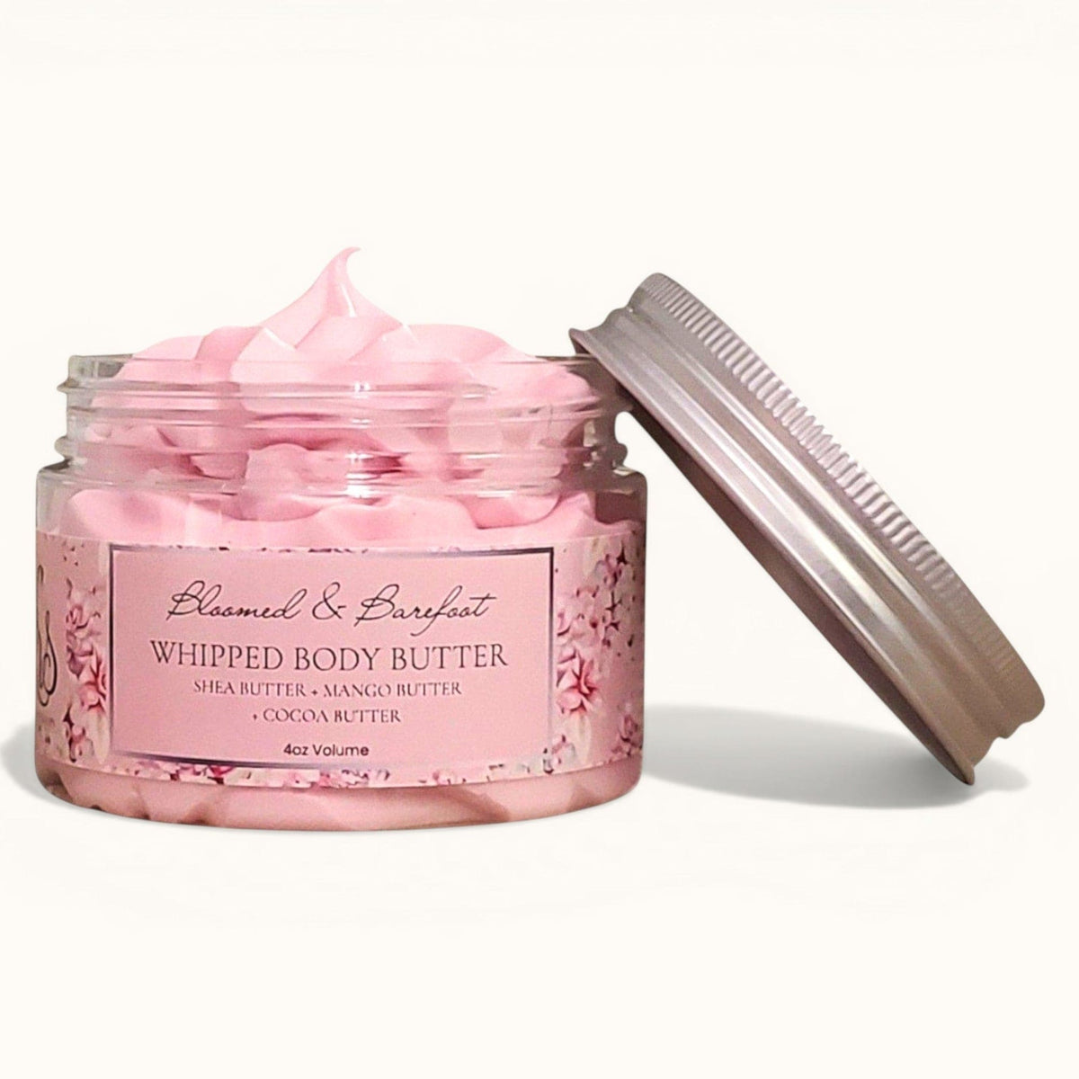 Bloomed & Barefoot Whipped Body Butter Cream | Triple Butter Blend