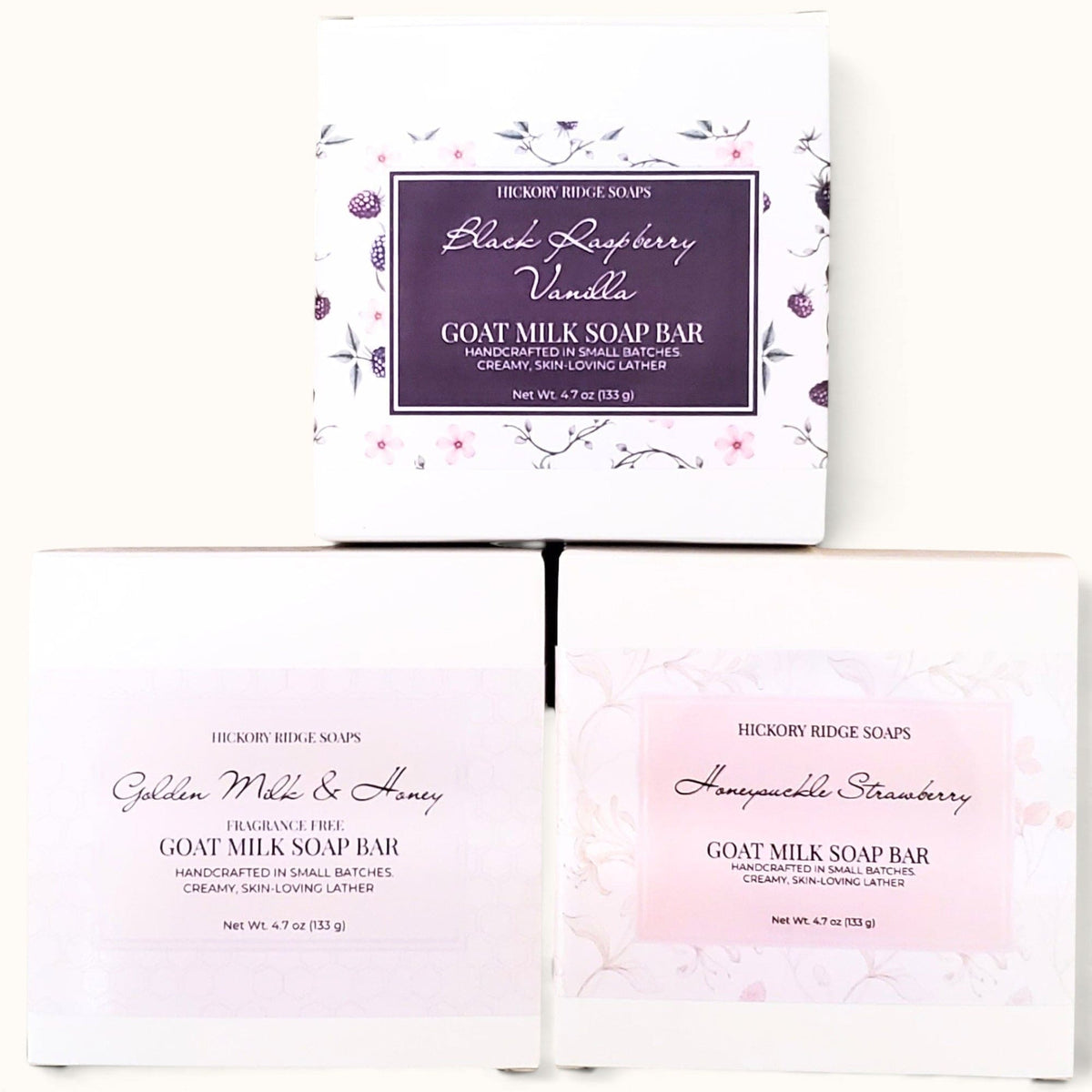 Goat Milk Soap Bar Trio - Pick Any 3