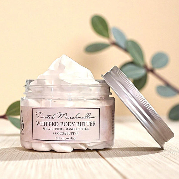 Toasted Marshmallow Whipped Body Butter Cream | Triple Butter Blend