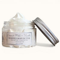 Coconut Milk & Vanilla Whipped Body Butter Cream | Triple Butter Blend