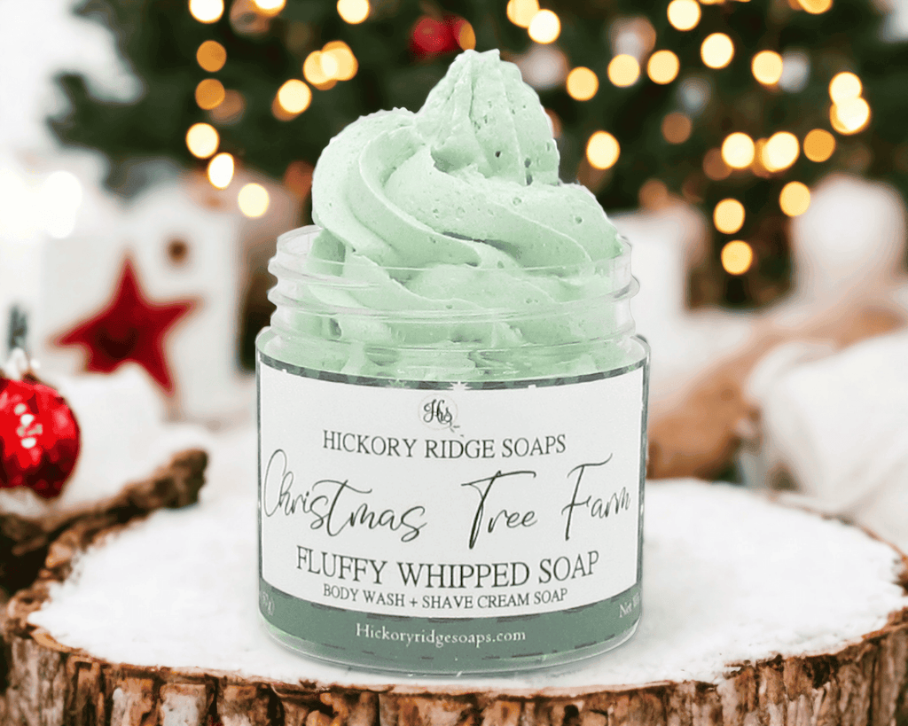Christmas Tree Farm Travel Size Whipped Soap Whipped Soap Hickory Ridge Soap Co. Default Title  