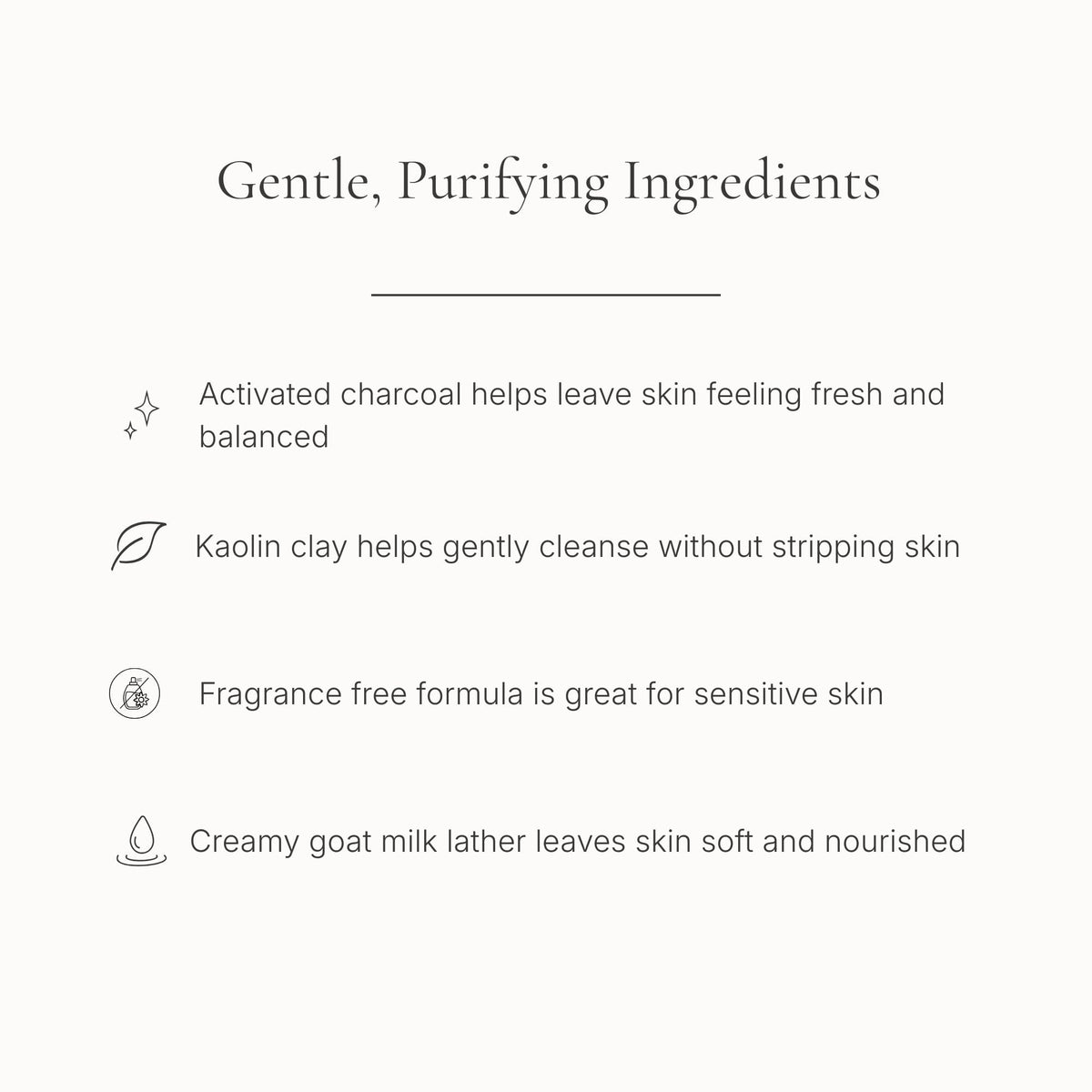 Charcoal & Clay Goat Milk Soap Bar