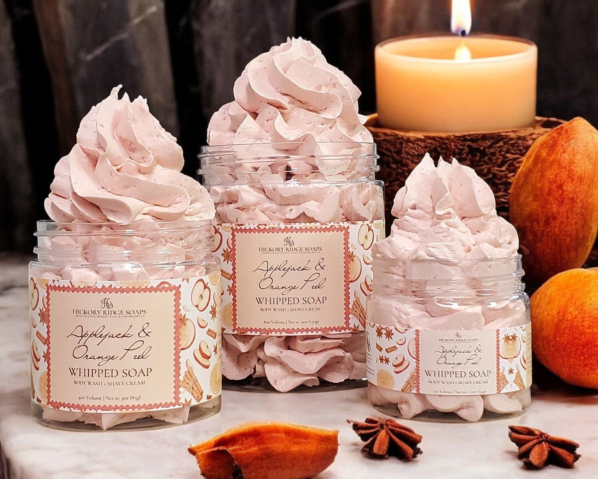 Applejack & Orange Peel Whipped Soap