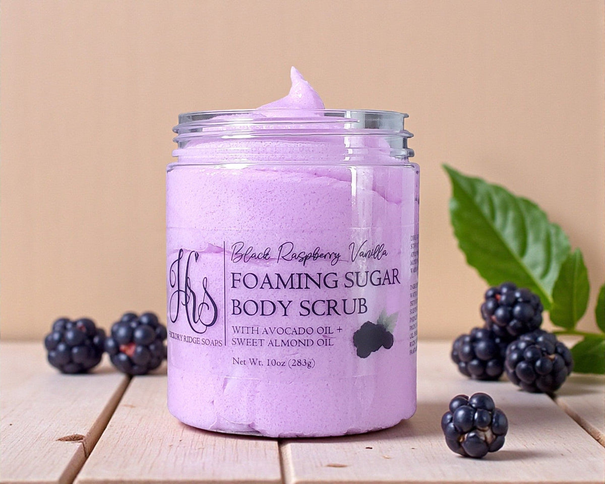 Black Raspberry Vanilla Foaming Sugar Scrub
