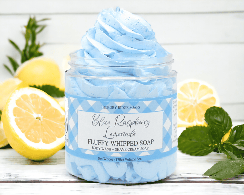 Blue Raspberry Lemonade Whipped Soap Whipped Soap Hickory Ridge Soap Co.   