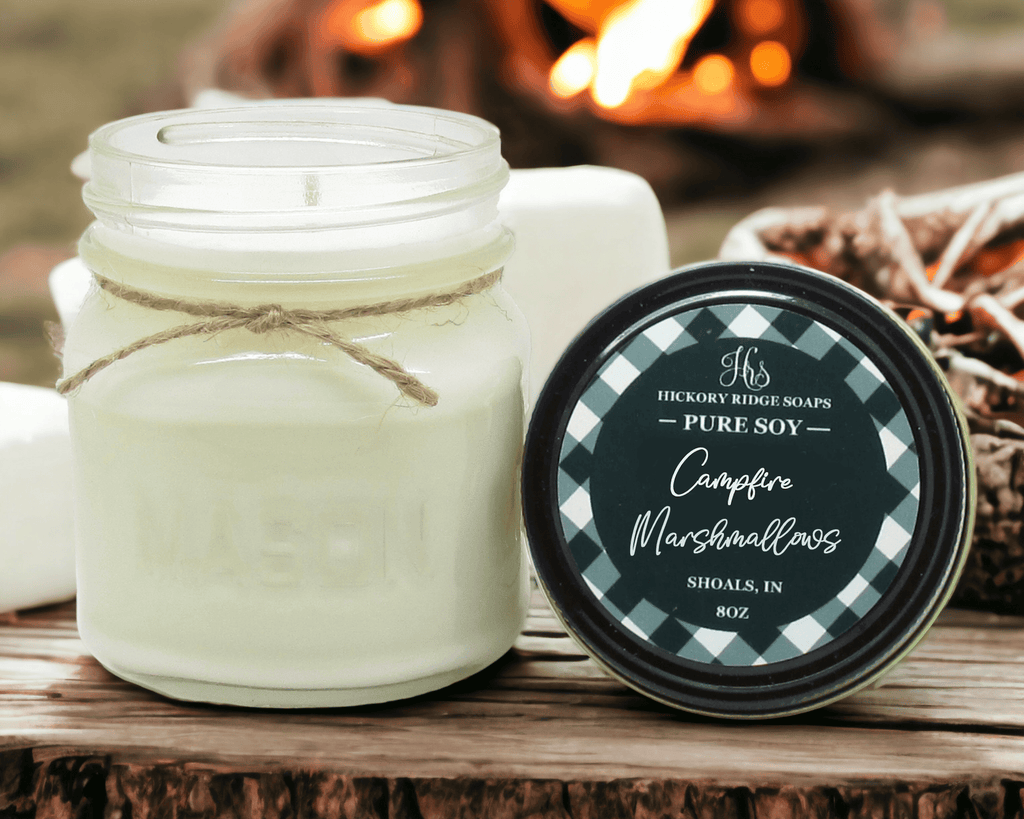 Campfire Marshmallows Soy Candle Soy Candle Hickory Ridge Soap Co.   
