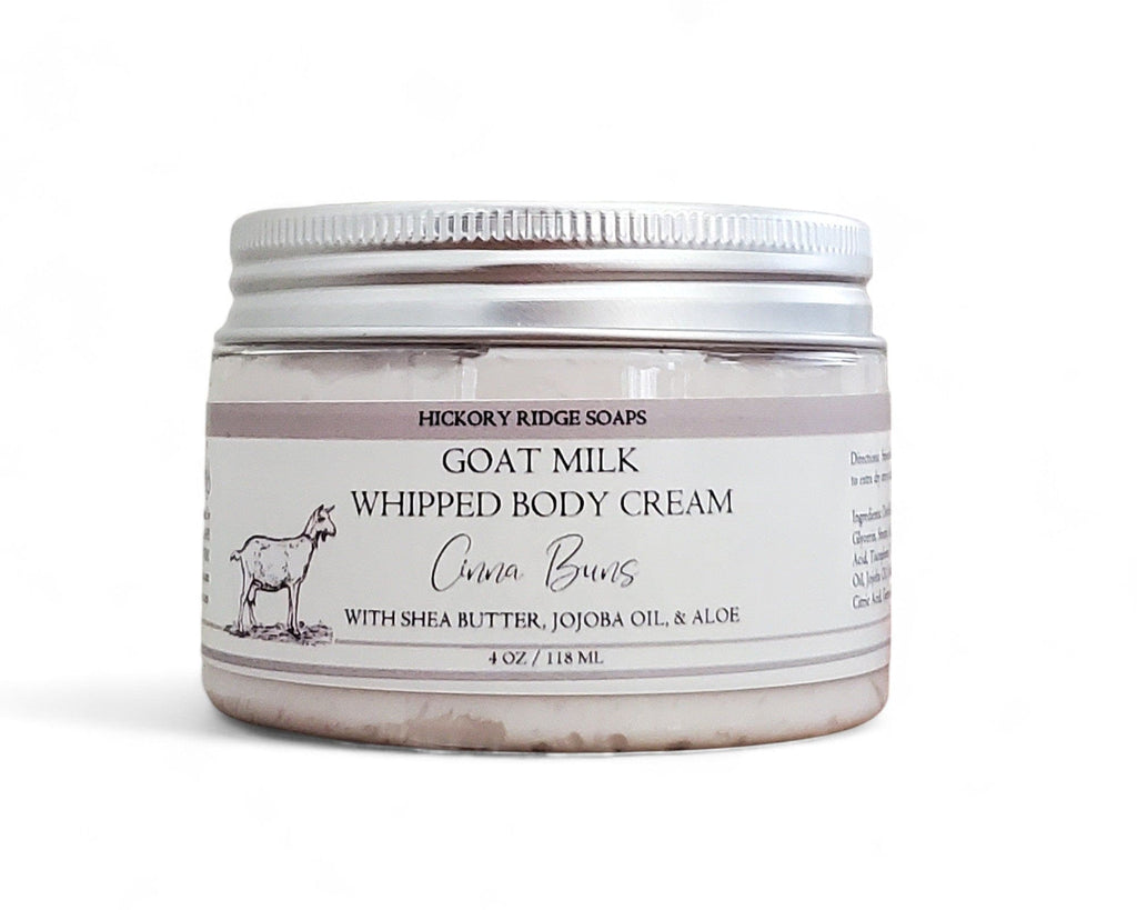 Cinna Buns Goat Milk Whipped Body Cream cream lotion Hickory Ridge Soap Co.   