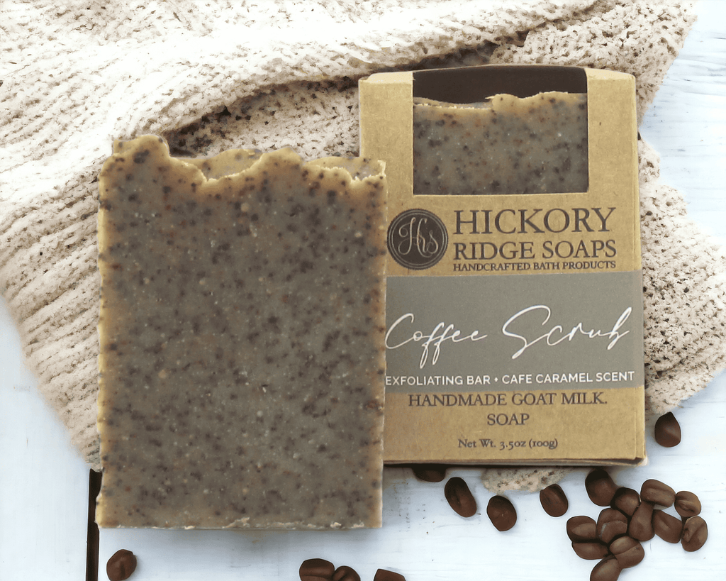 Coffee Scrub Goat Milk Soap Soap Hickory Ridge Soap Co.   