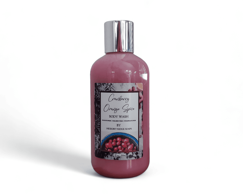 Cranberry Orange Spice Bubble Bath + Body Wash body wash Hickory Ridge Soap Co.   