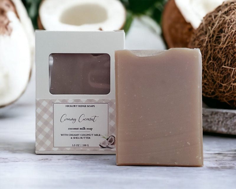 Creamy Coconut Handmade Soap Soap Hickory Ridge Soaps   