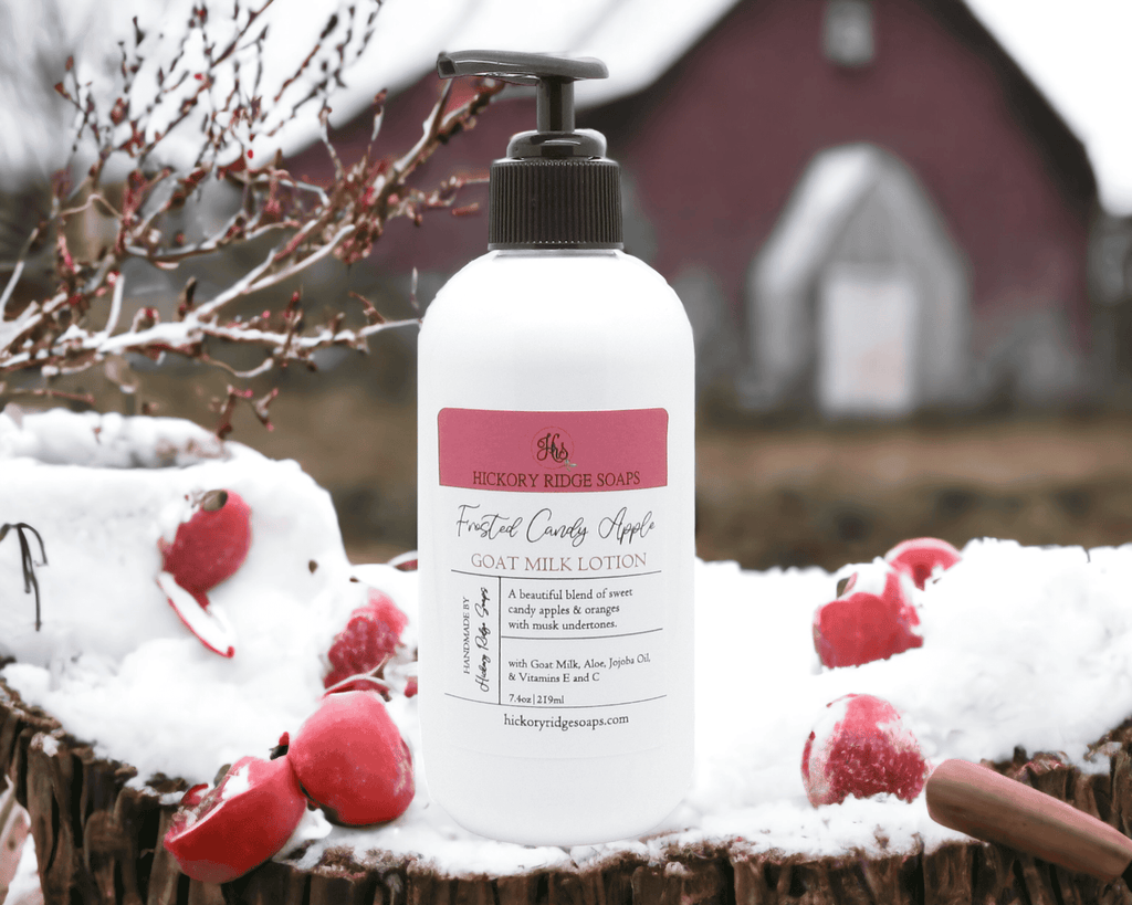 Frosted Candy Apple Goat Milk Lotion cream lotion Hickory Ridge Soap Co.   
