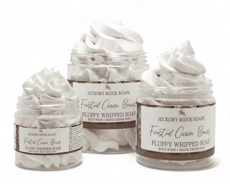 Frosted Cinna Buns Fluffy Whipped Soap Whipped Soap Hickory Ridge Soap Co.   