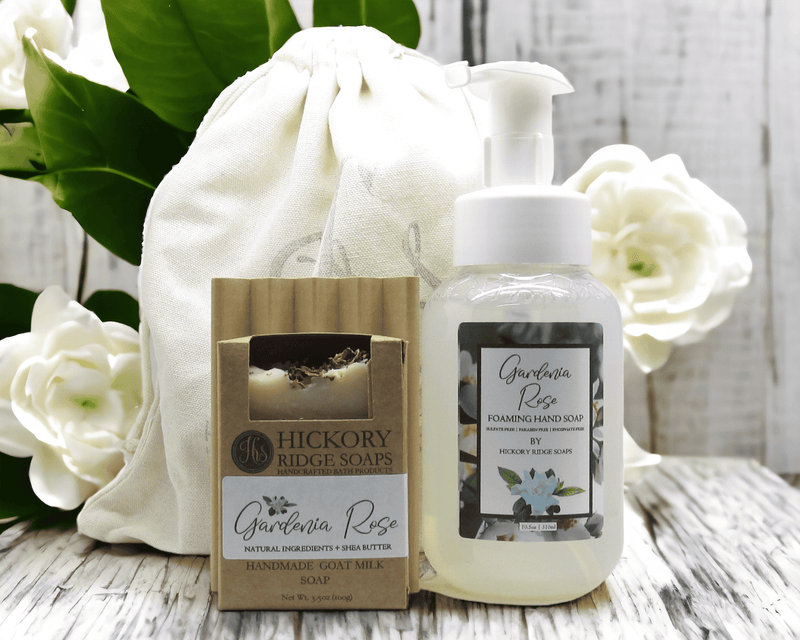 Gardenia Rose Soap Gift Set Gift Set Hickory Ridge Soap Co.   
