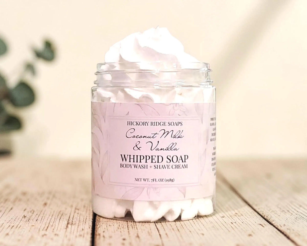Coconut Milk & Vanilla Whipped Soap