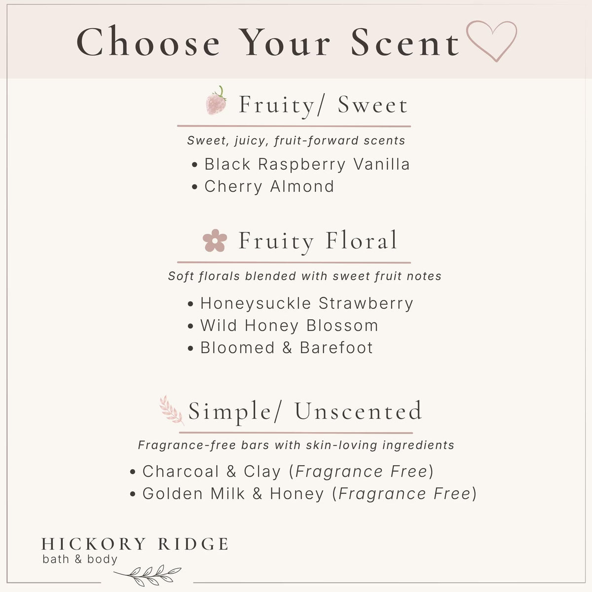 Choose Your Scent Goat Milk Soap Bar
