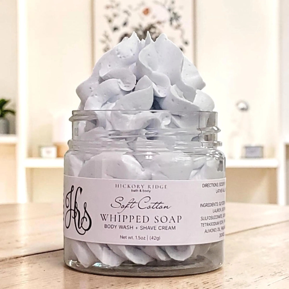 Soft Cotton Whipped Soap