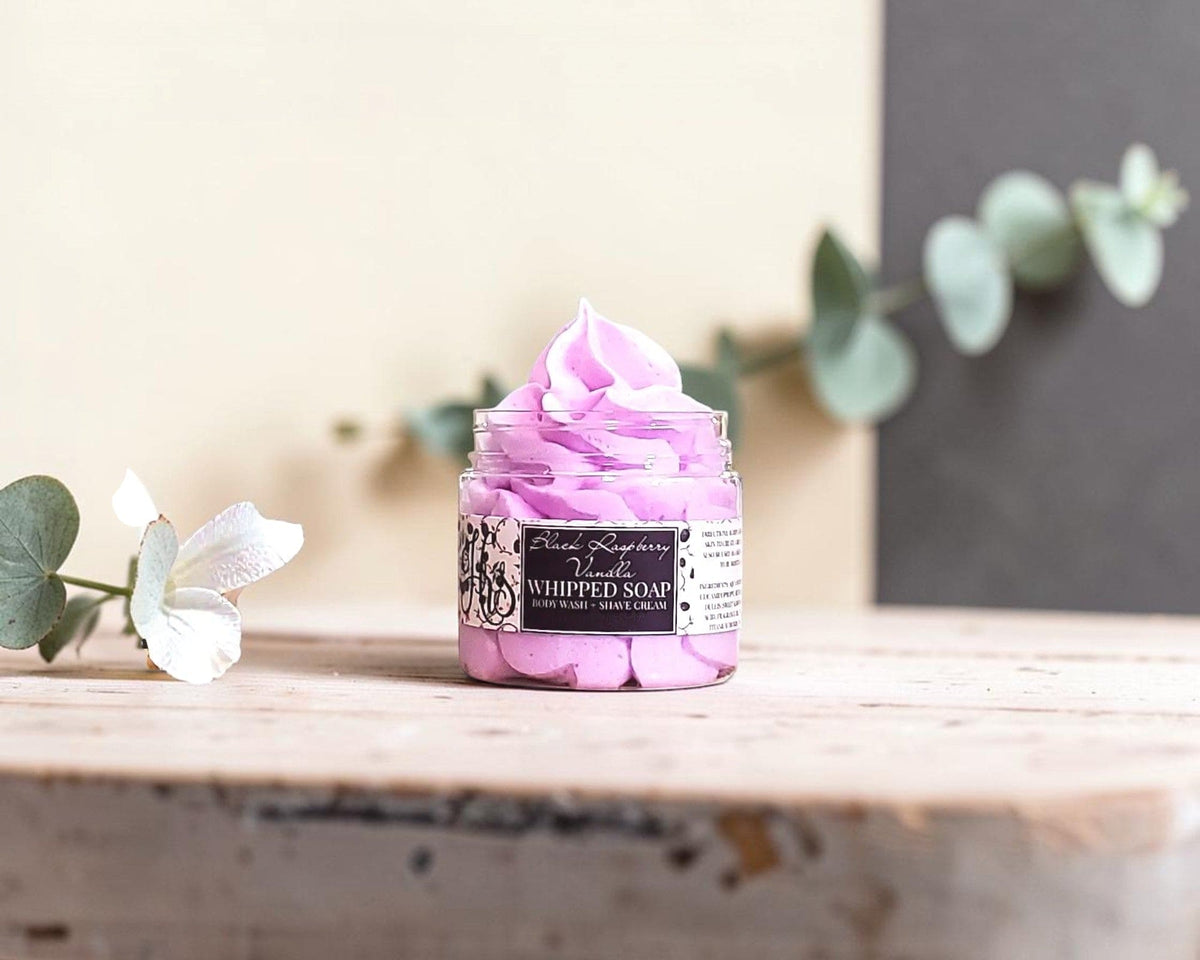 Black Raspberry Vanilla Whipped Soap