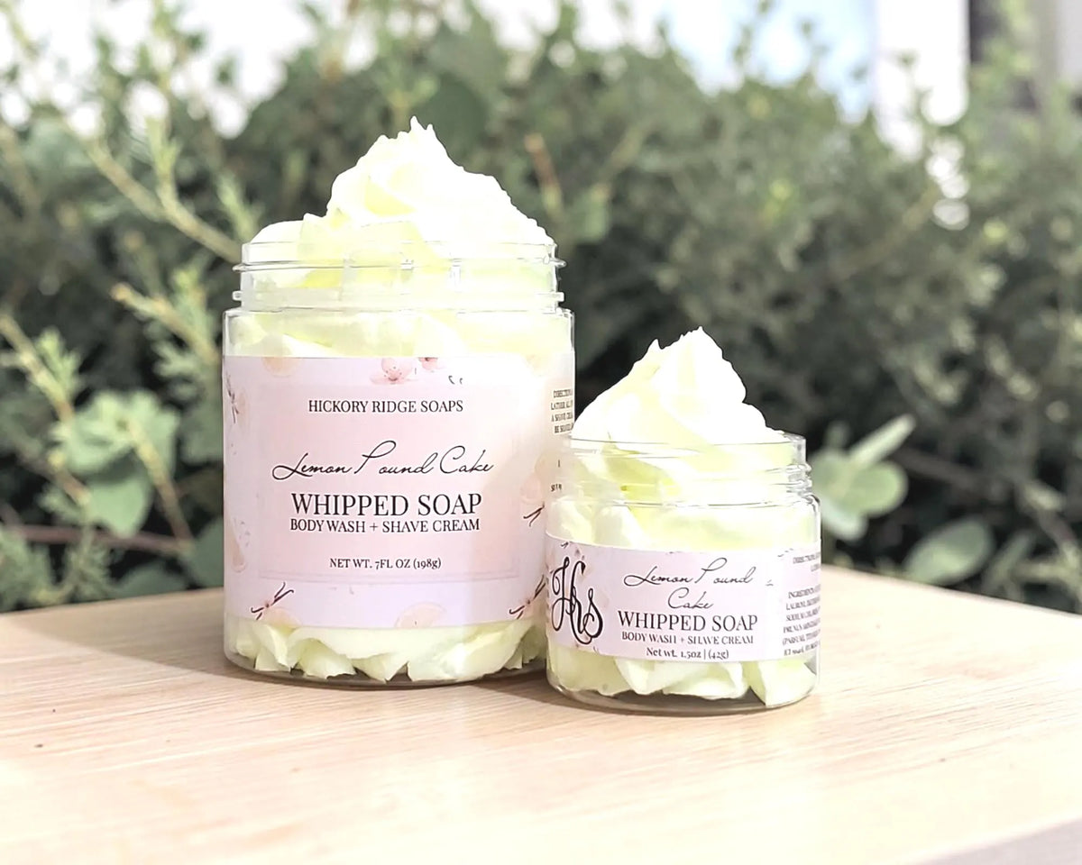 Lemon Pound Cake Whipped Soap