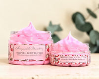 Honeysuckle Strawberry Whipped Body Butter Cream | Triple Butter Blend