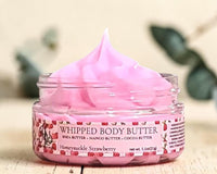 Honeysuckle Strawberry Whipped Body Butter Cream | Triple Butter Blend