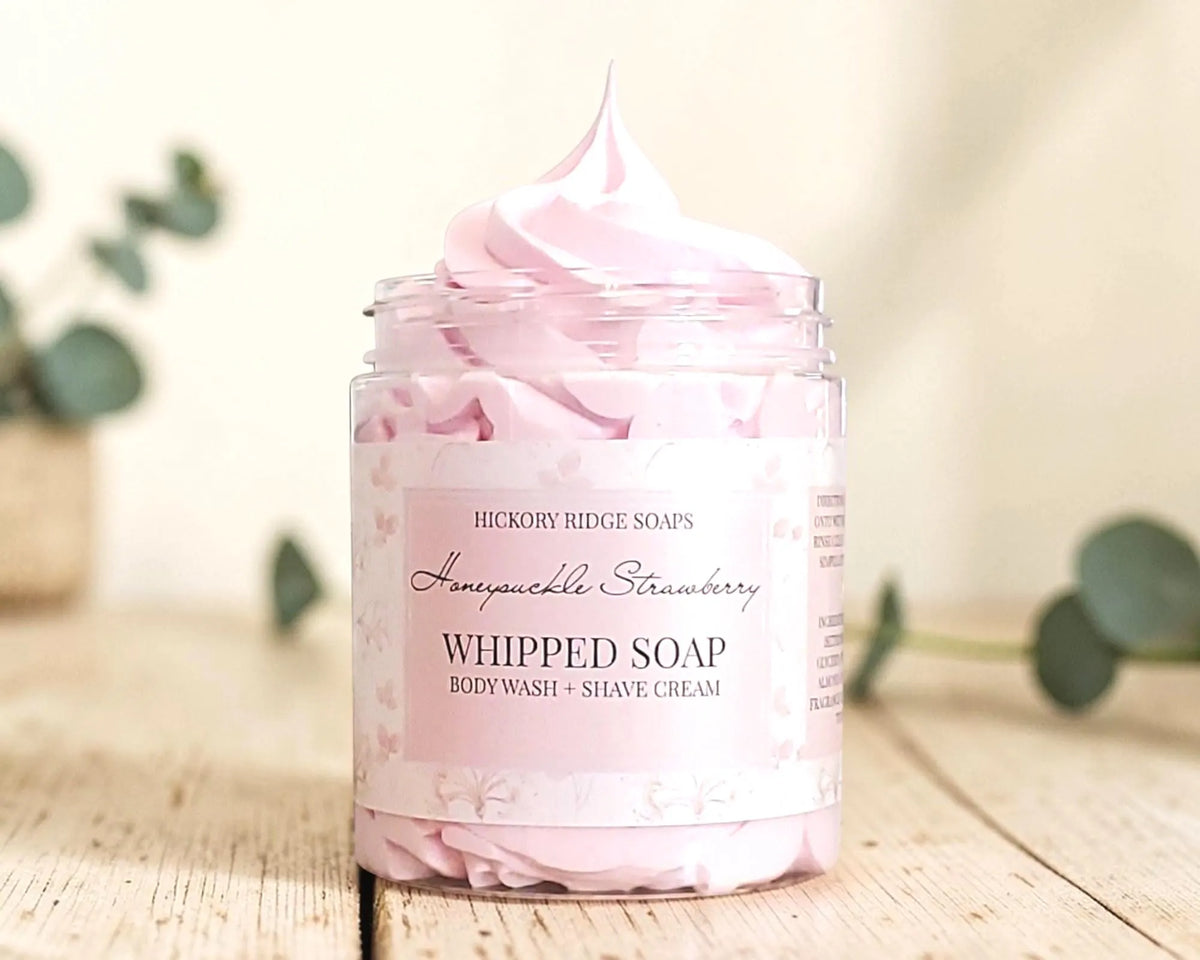 Honeysuckle Strawberry Whipped Soap