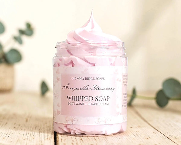 Honeysuckle Strawberry Whipped Soap