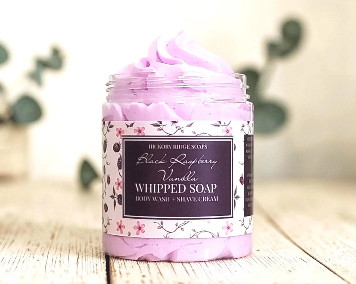 Black Raspberry Vanilla Whipped Soap