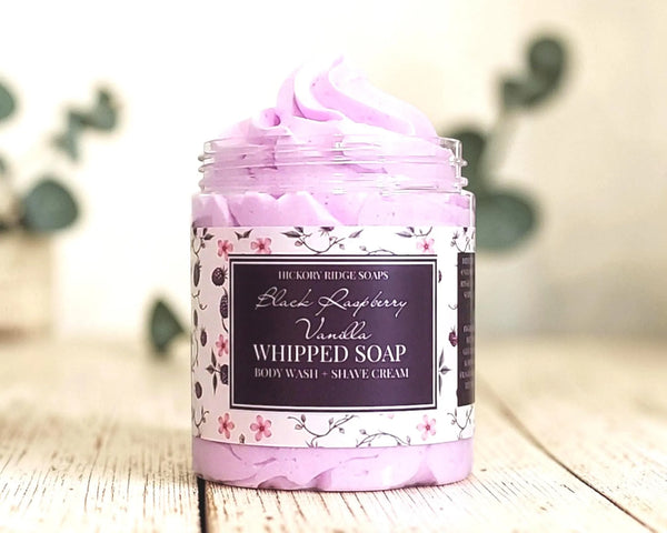 Black Raspberry Vanilla Whipped Soap