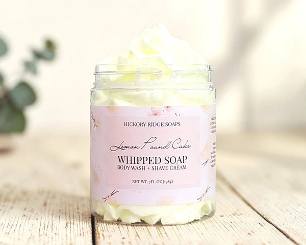 Lemon Pound Cake Whipped Soap