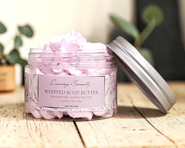 Evening Serenity Whipped Body Butter Cream | Triple Butter Blend