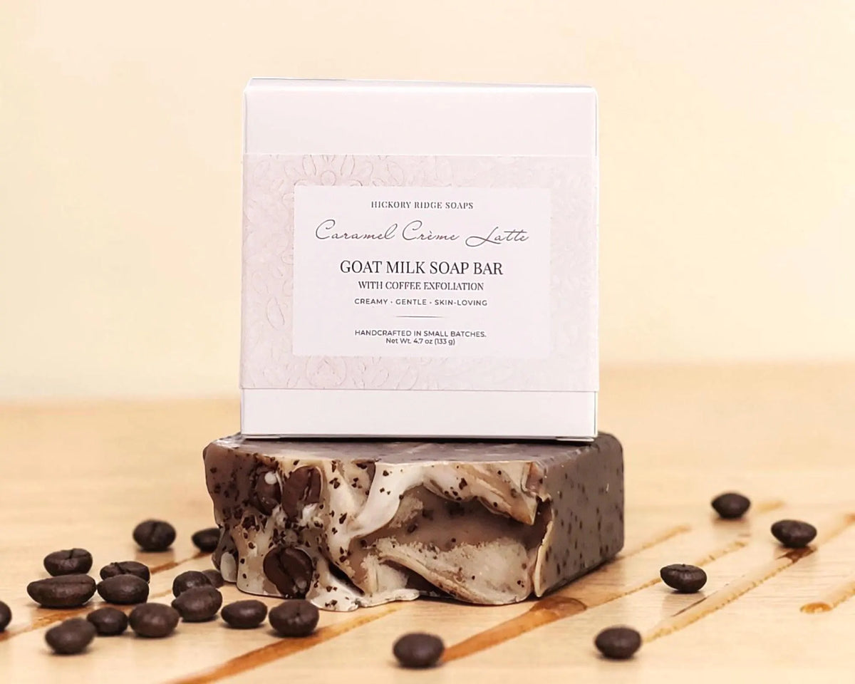 Caramel Crème Latte Goat Milk Soap Bar