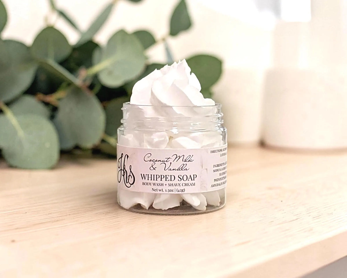 Coconut Milk & Vanilla Whipped Soap