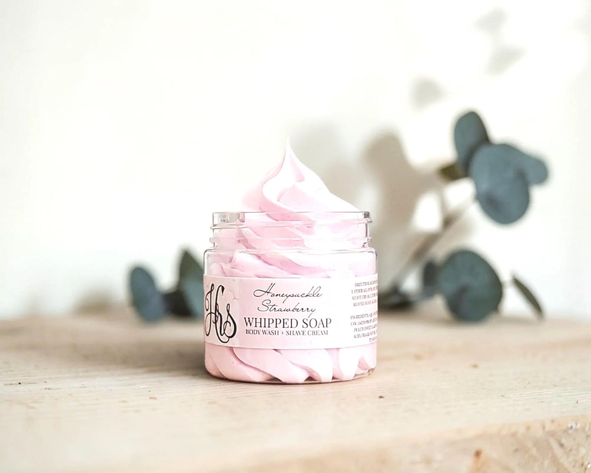 Honeysuckle Strawberry Whipped Soap