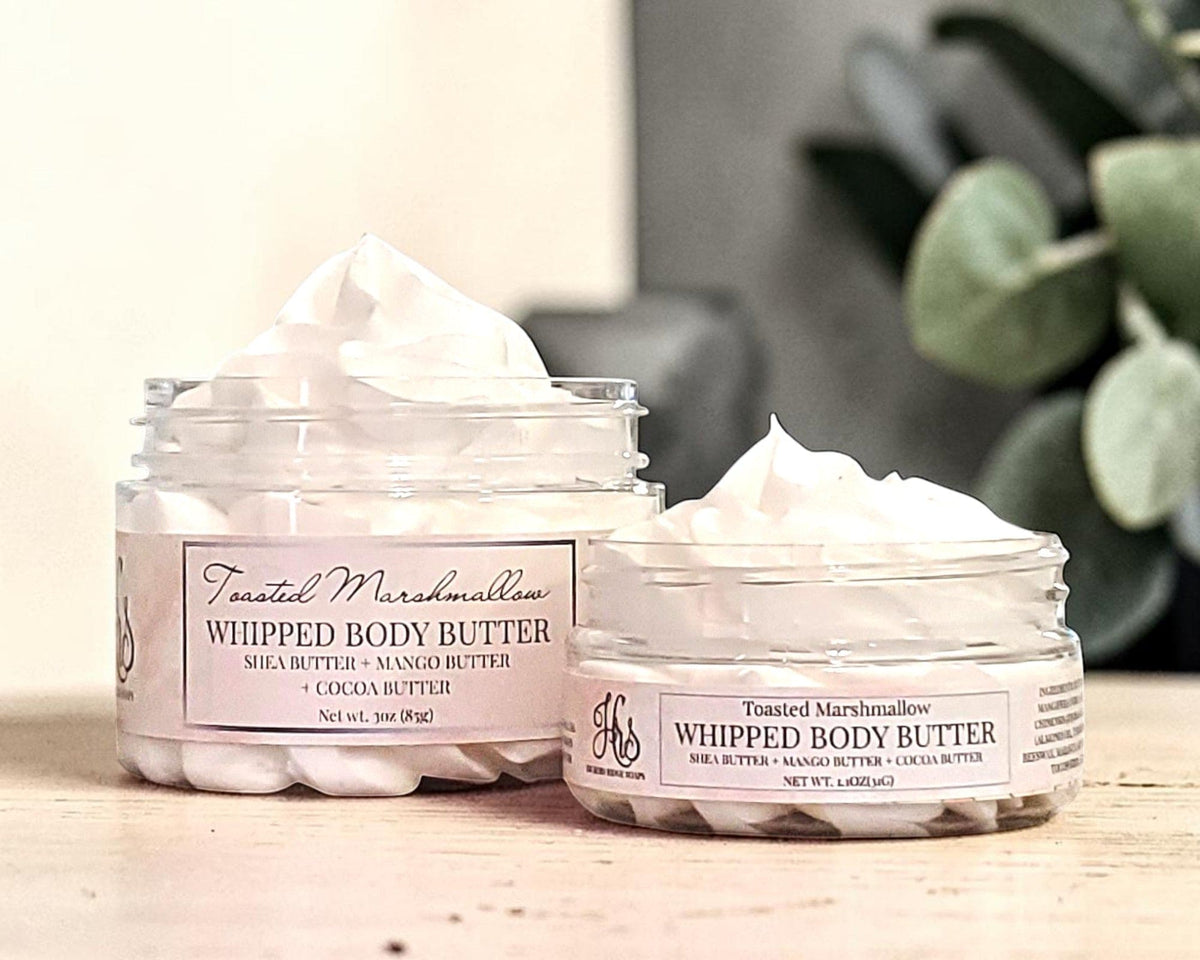 Toasted Marshmallow Whipped Body Butter Cream | Triple Butter Blend
