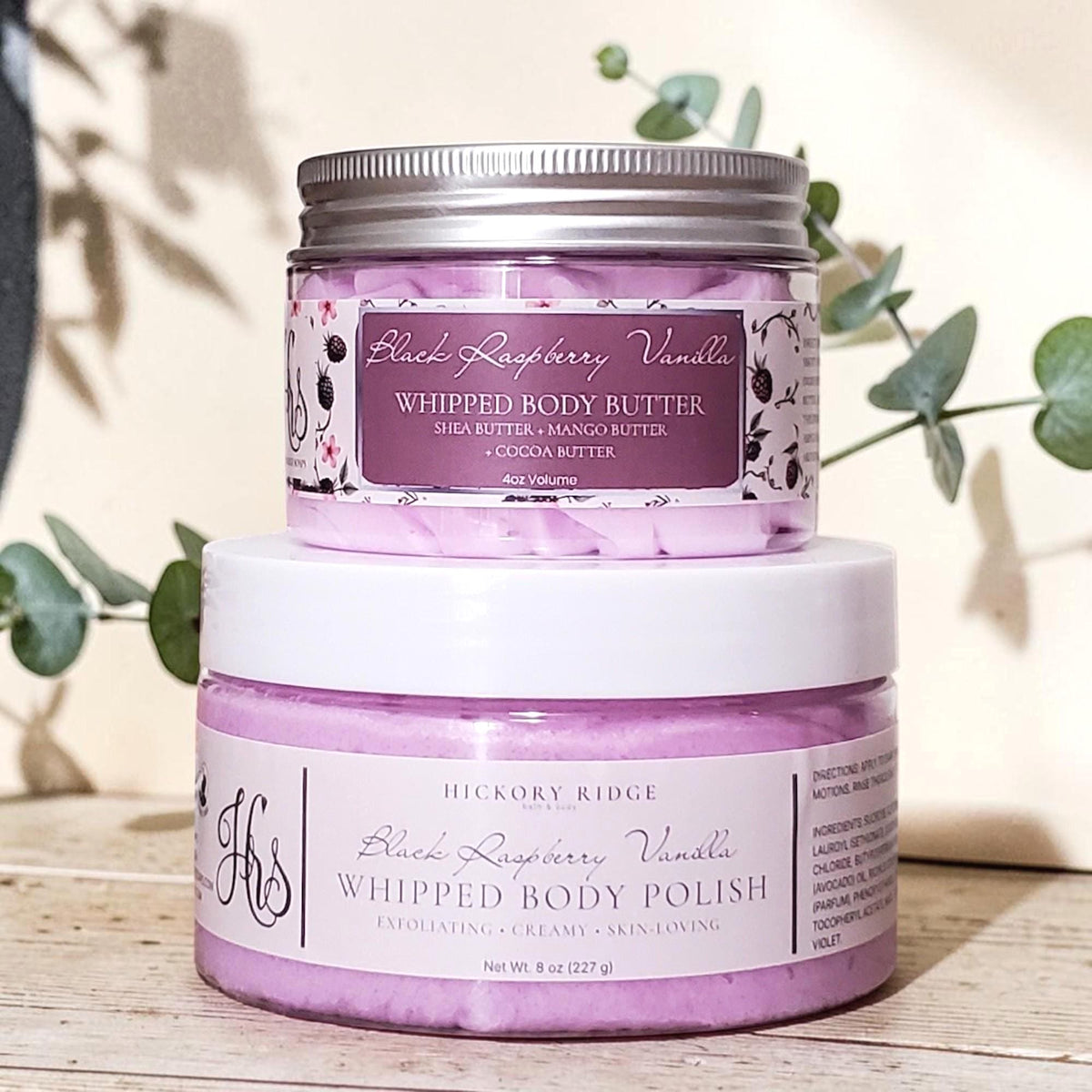 Black Raspberry Vanilla Whipped Body Polish & Body Butter Duo