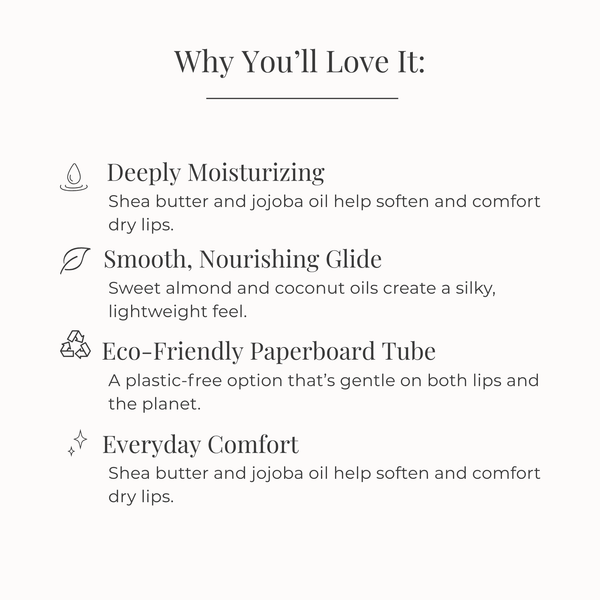 Bálsamo labial en crema de vainilla natural 