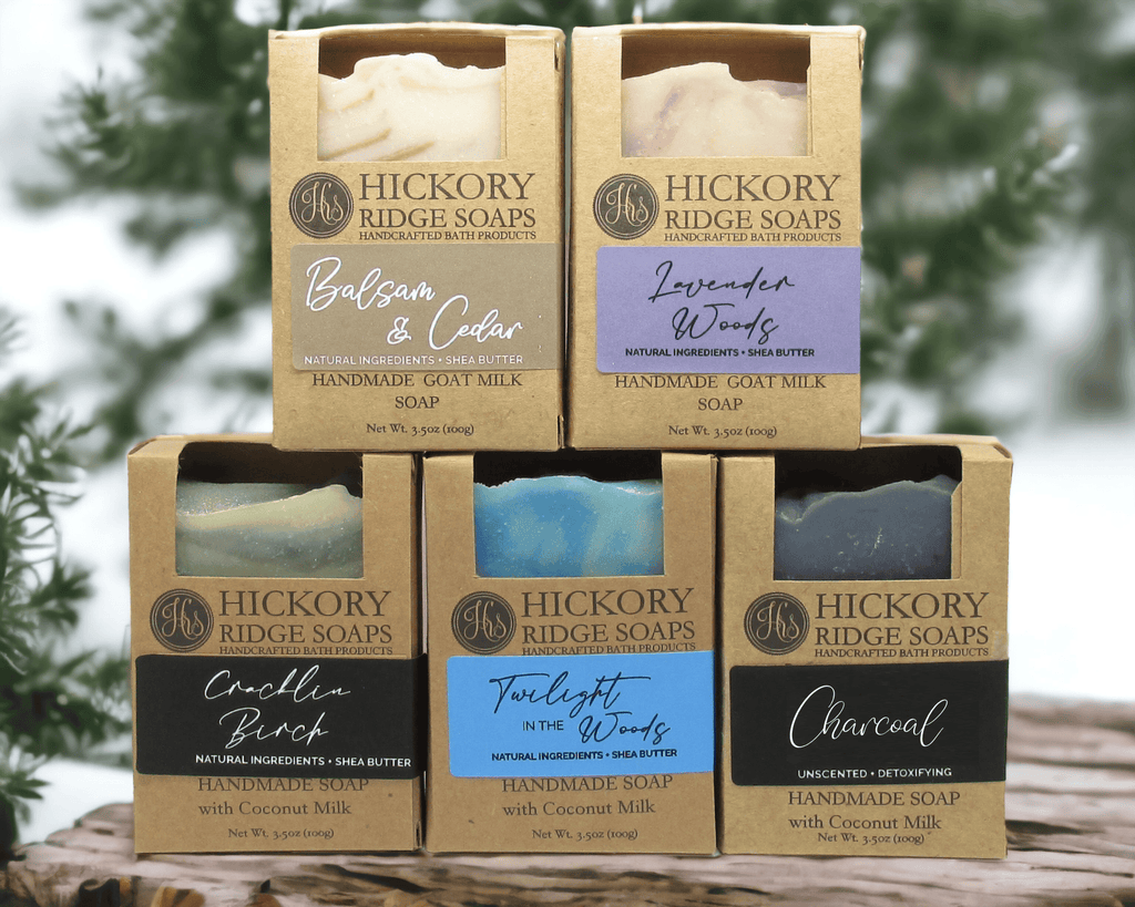5 Full Size Soap Bars Bundle - Men's Collection Bar Soap Hickory Ridge Soap Co.   