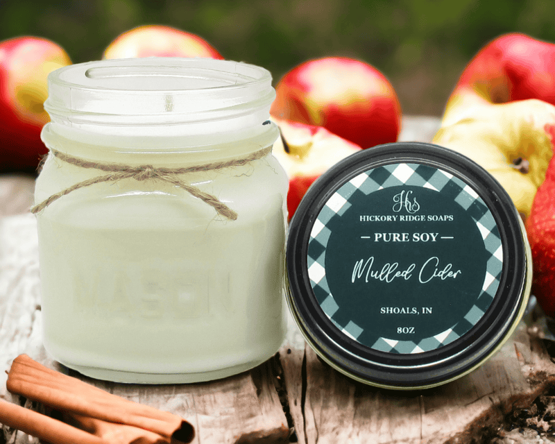 Mulled Cider Soy Candle Soy Candle Hickory Ridge Soap Co.   